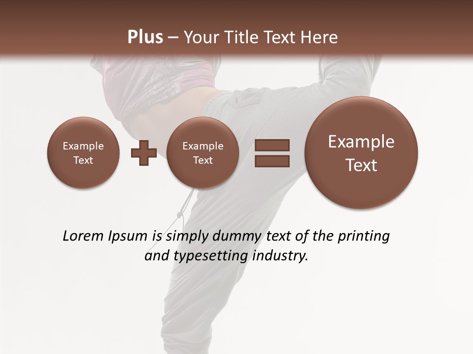 Fitness Woman Dance PowerPoint Template