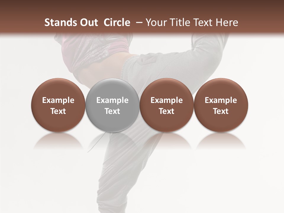 Fitness Woman Dance PowerPoint Template