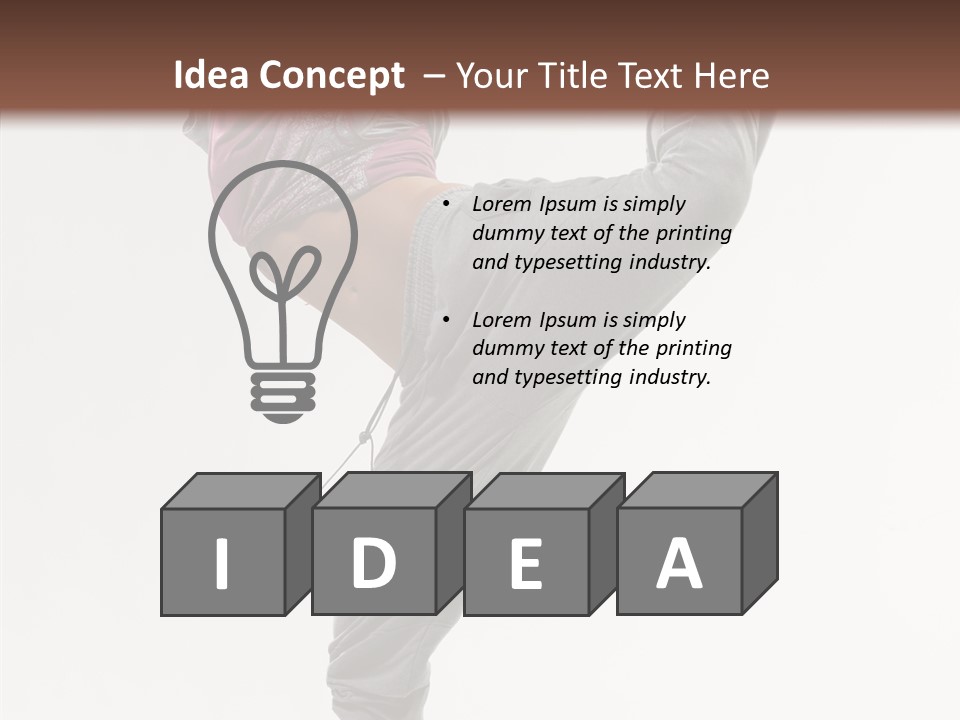 Fitness Woman Dance PowerPoint Template