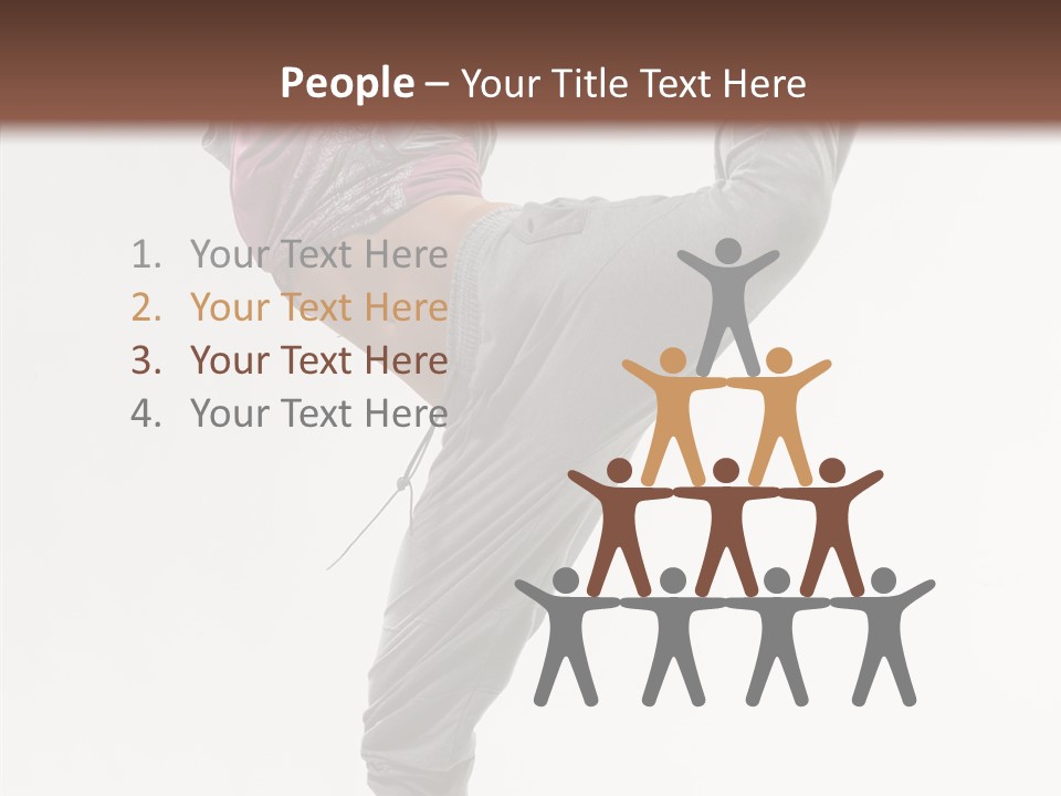 Fitness Woman Dance PowerPoint Template