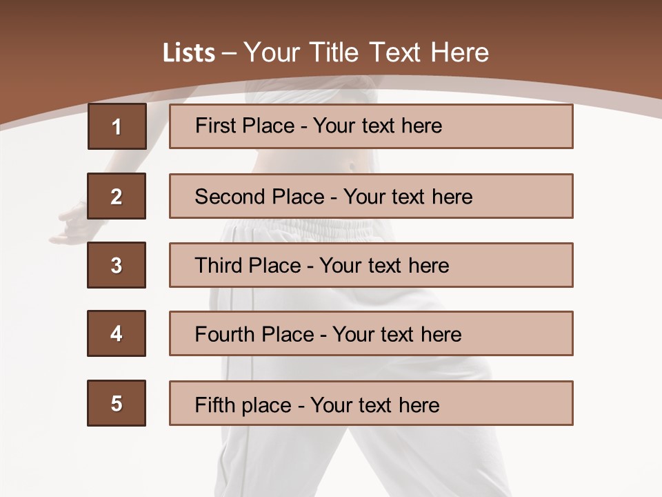 Young Girl Performance PowerPoint Template