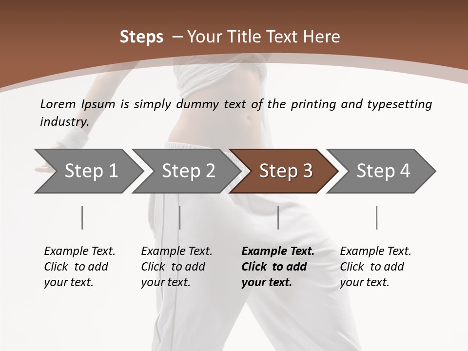 Young Girl Performance PowerPoint Template