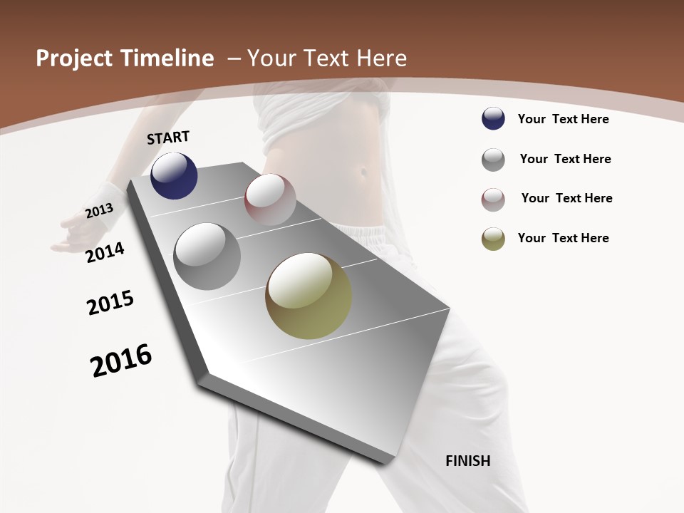 Young Girl Performance PowerPoint Template