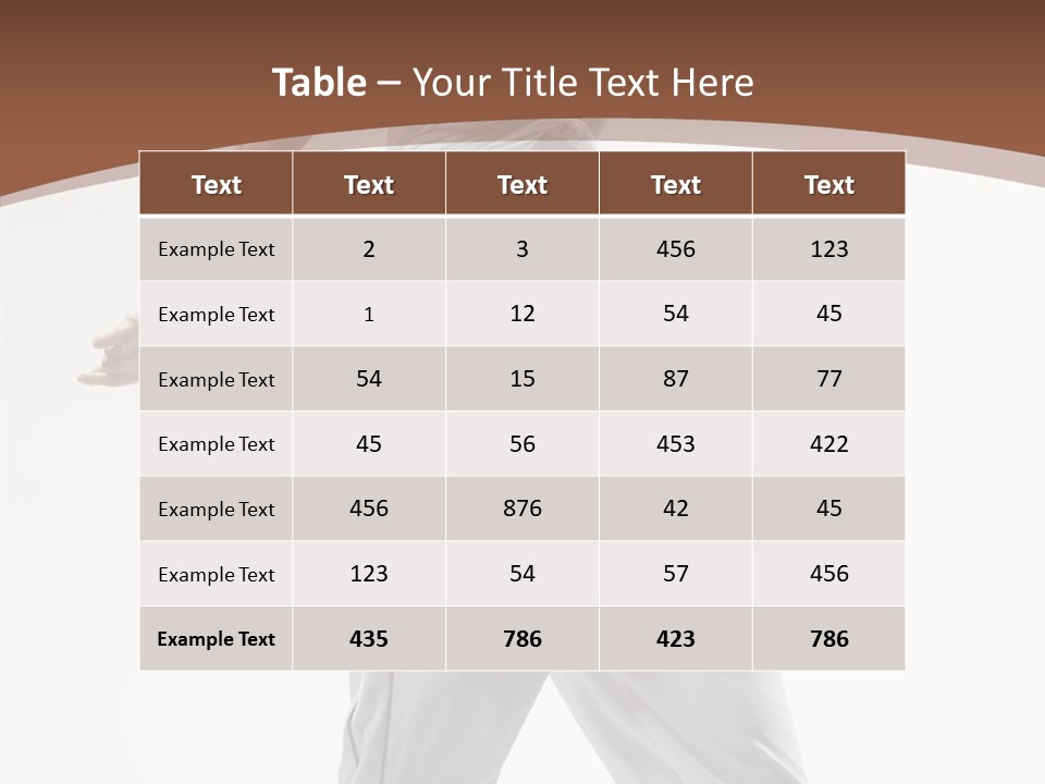 Young Girl Performance PowerPoint Template