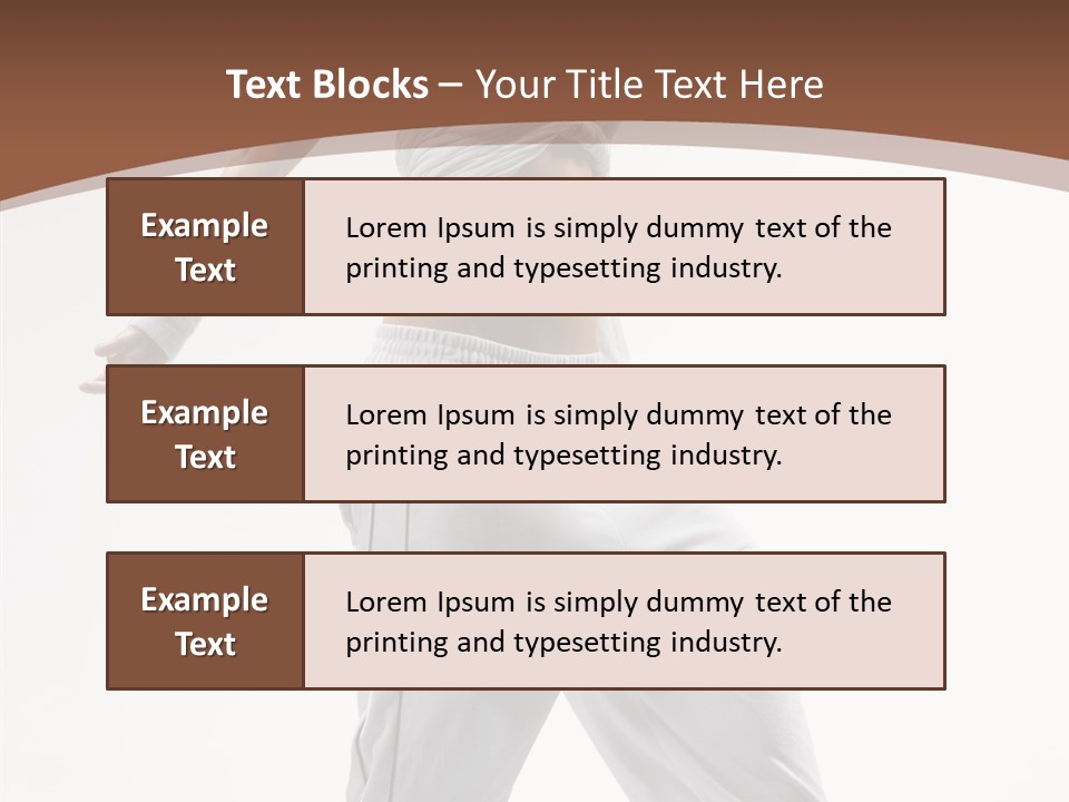 Young Girl Performance PowerPoint Template