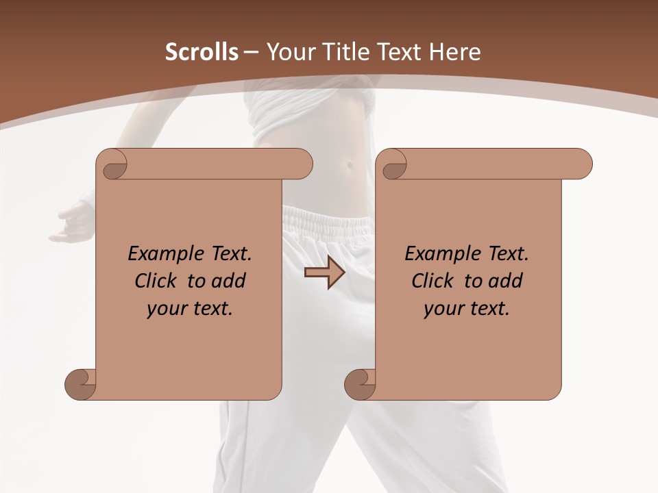Young Girl Performance PowerPoint Template