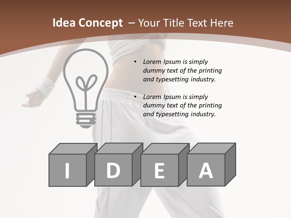 Young Girl Performance PowerPoint Template