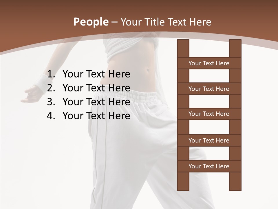 Young Girl Performance PowerPoint Template