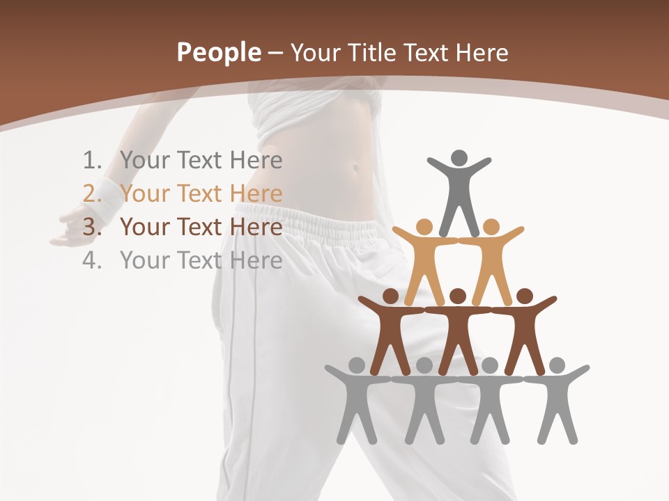 Young Girl Performance PowerPoint Template