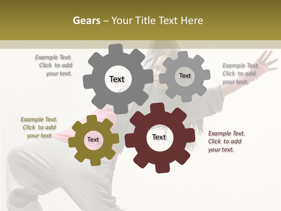 Dancer Exercise Action PowerPoint Template