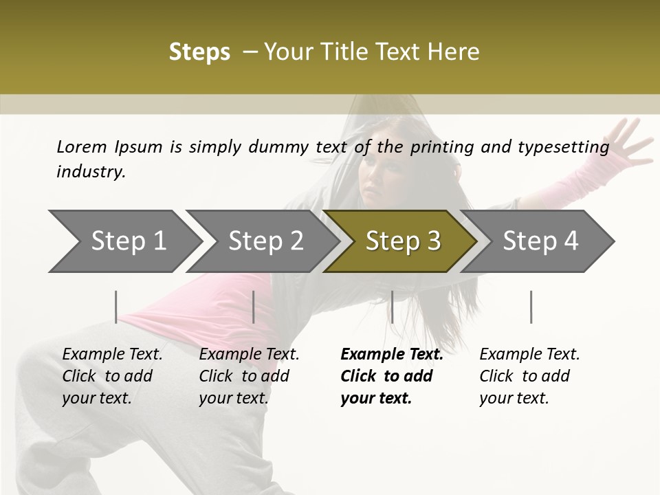 Dancer Exercise Action PowerPoint Template