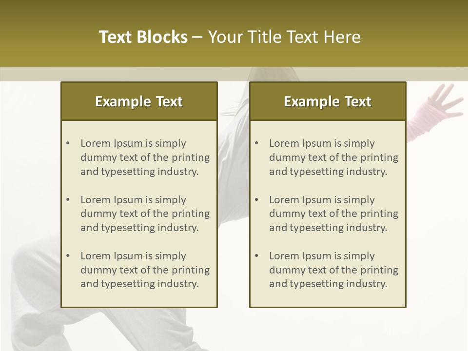 Dancer Exercise Action PowerPoint Template