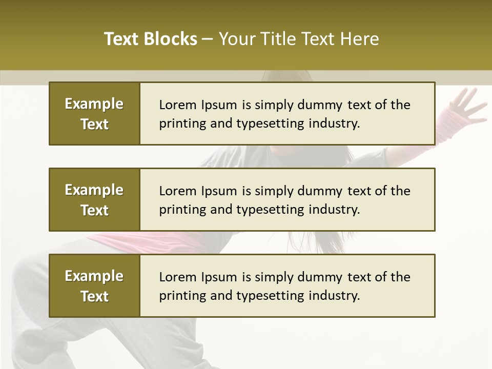 Dancer Exercise Action PowerPoint Template