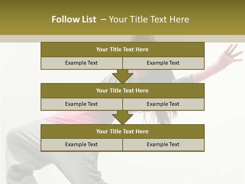 Dancer Exercise Action PowerPoint Template
