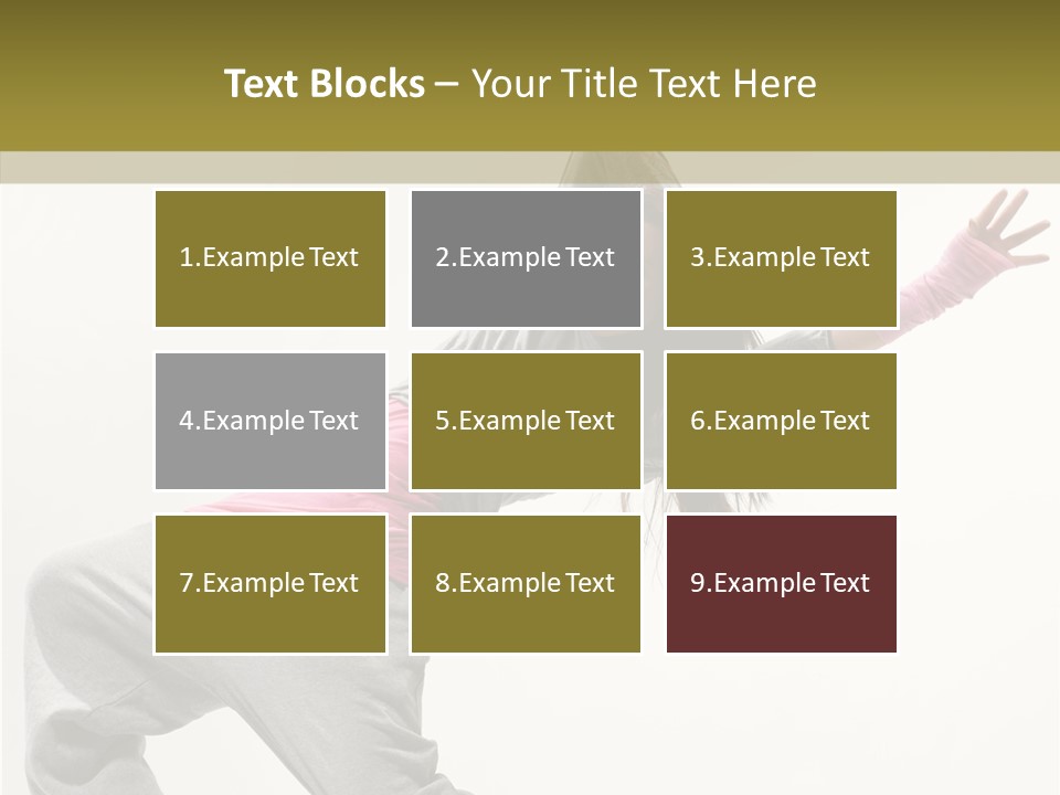 Dancer Exercise Action PowerPoint Template