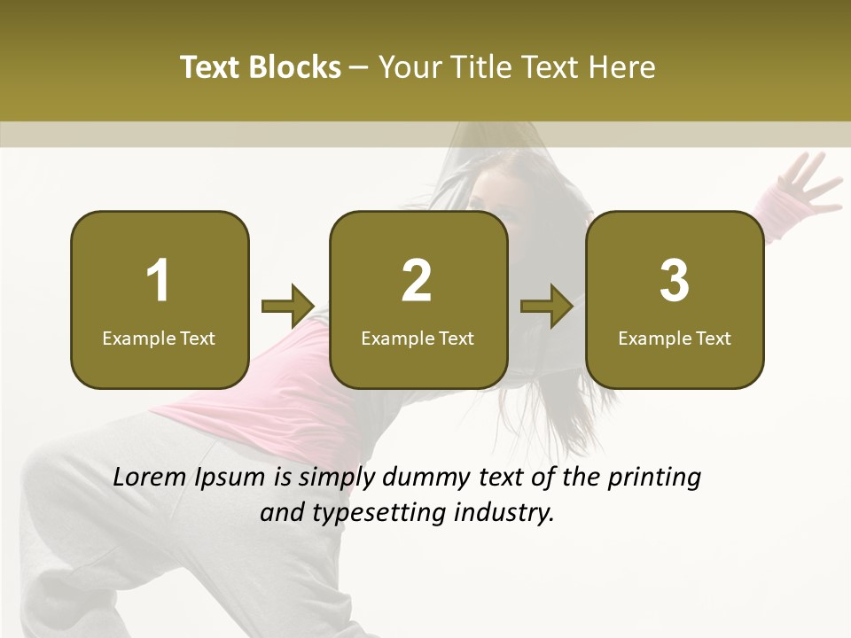 Dancer Exercise Action PowerPoint Template