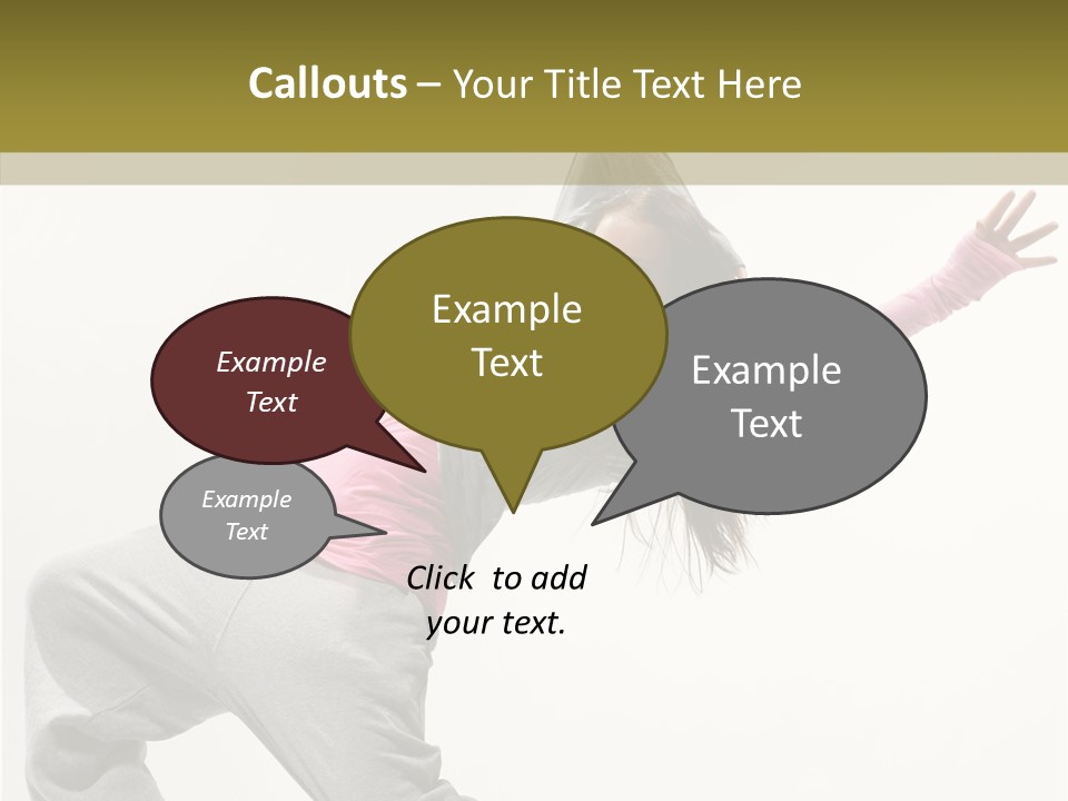 Dancer Exercise Action PowerPoint Template