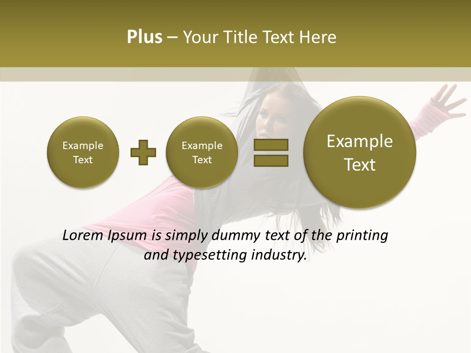 Dancer Exercise Action PowerPoint Template