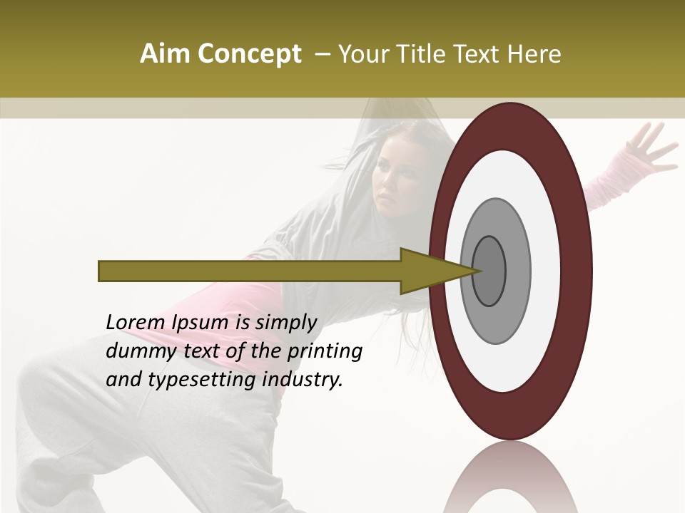 Dancer Exercise Action PowerPoint Template