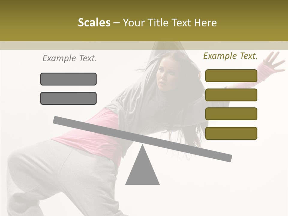 Dancer Exercise Action PowerPoint Template