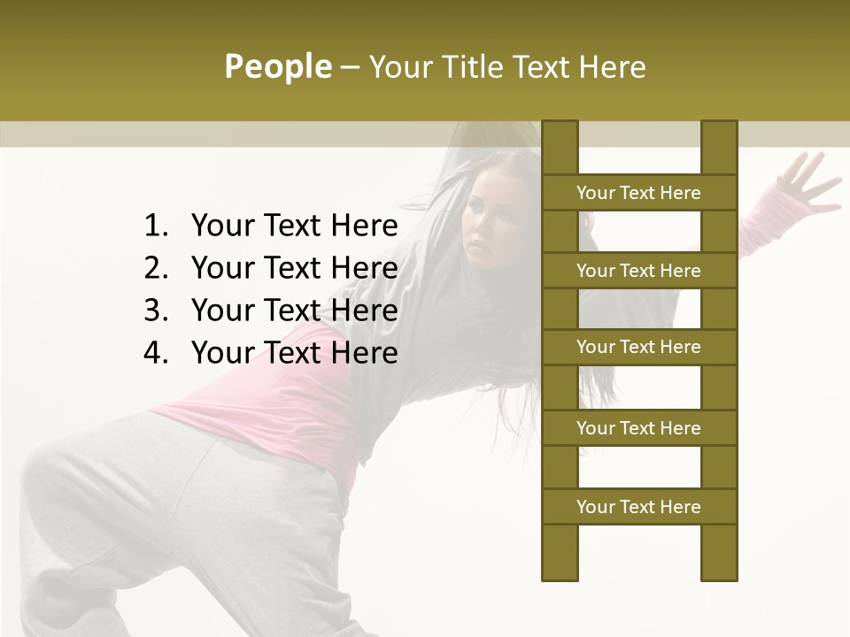 Dancer Exercise Action PowerPoint Template