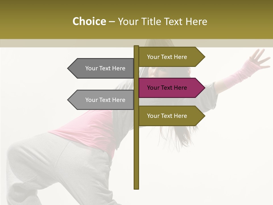 Dancer Exercise Action PowerPoint Template