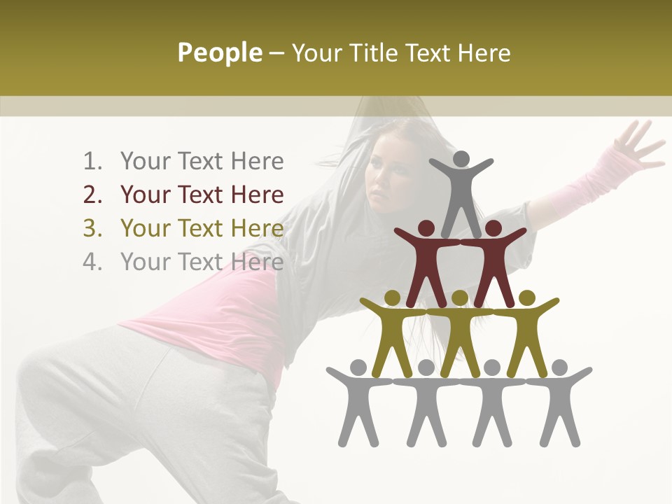 Dancer Exercise Action PowerPoint Template