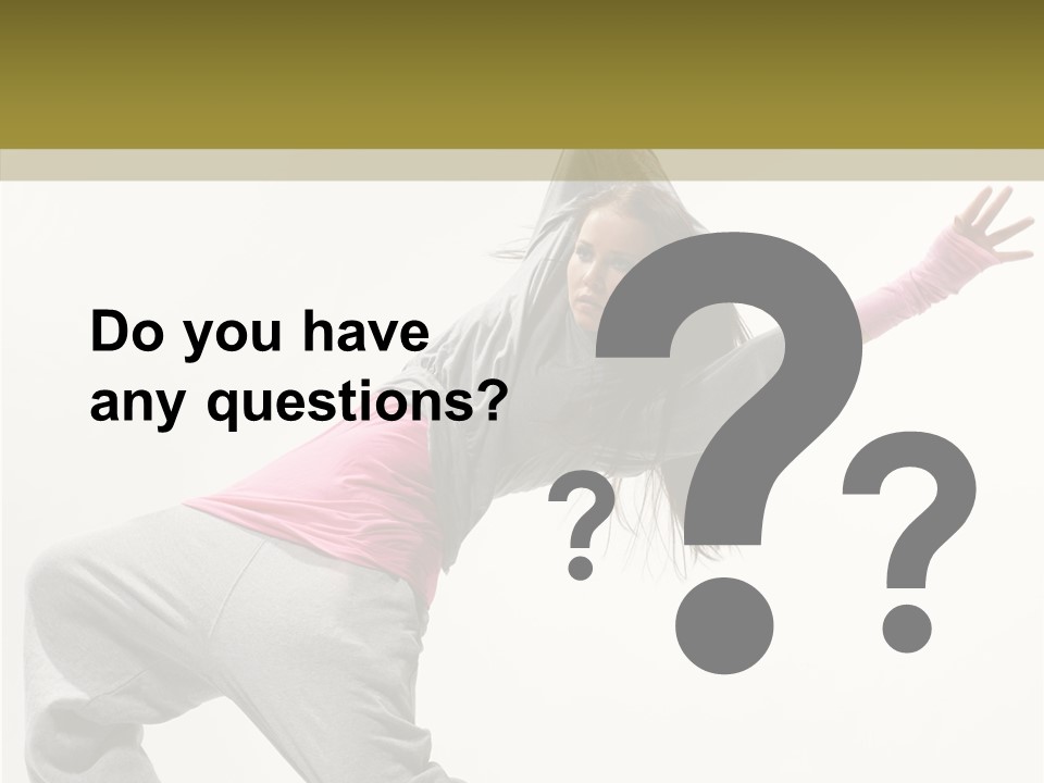 Dancer Exercise Action PowerPoint Template