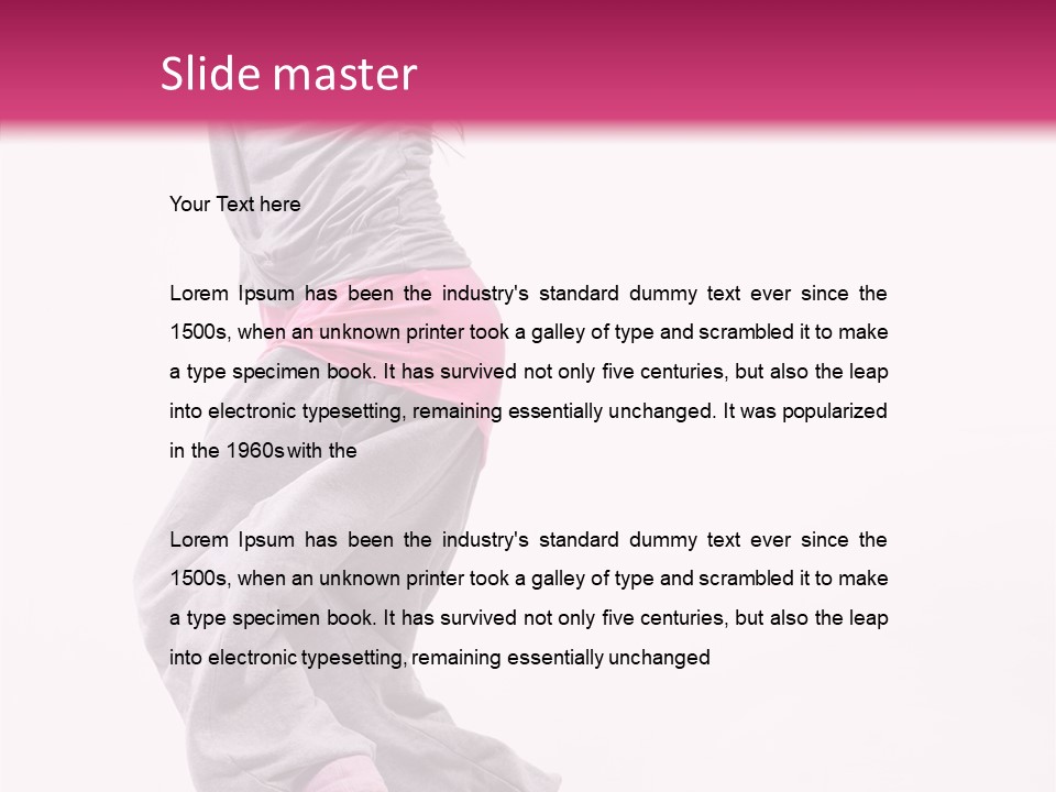 Artist Athlete Moving PowerPoint Template