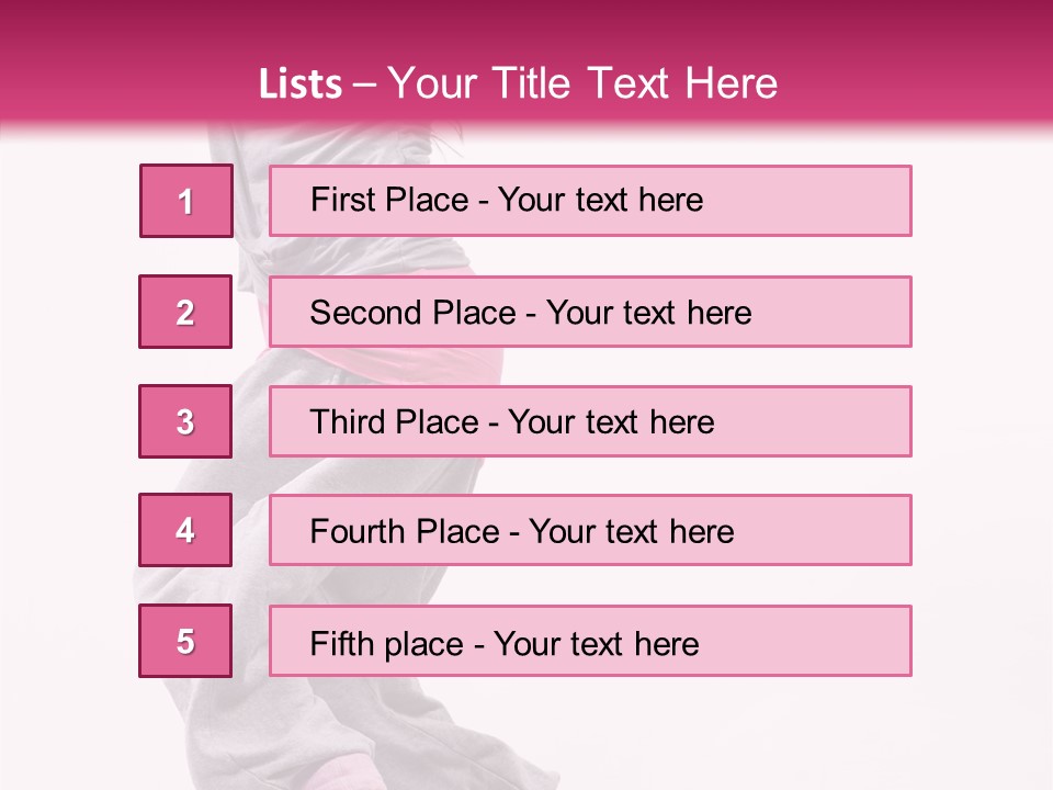 Artist Athlete Moving PowerPoint Template