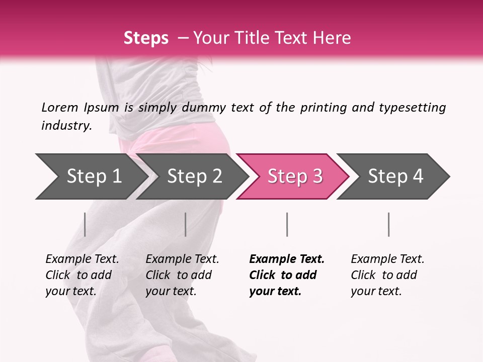 Artist Athlete Moving PowerPoint Template