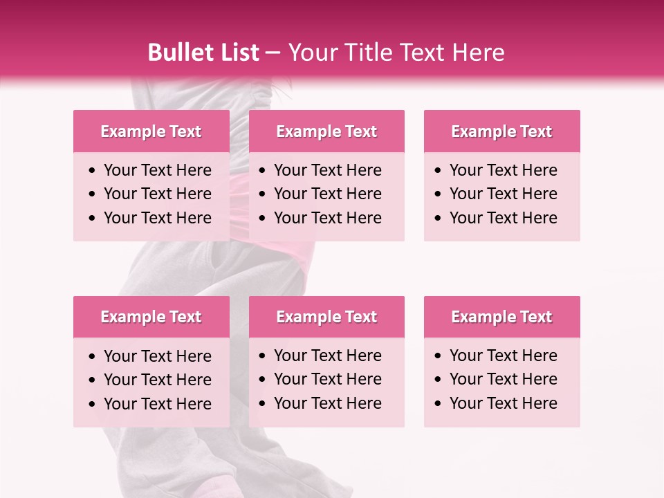 Artist Athlete Moving PowerPoint Template