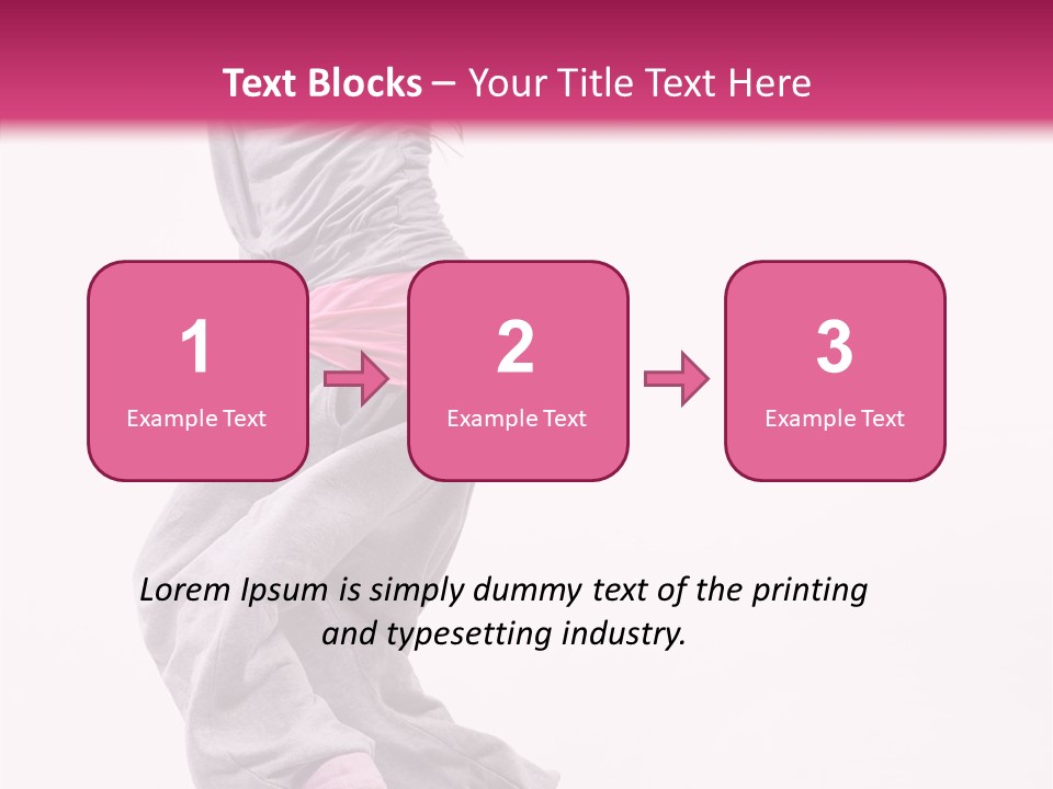 Artist Athlete Moving PowerPoint Template