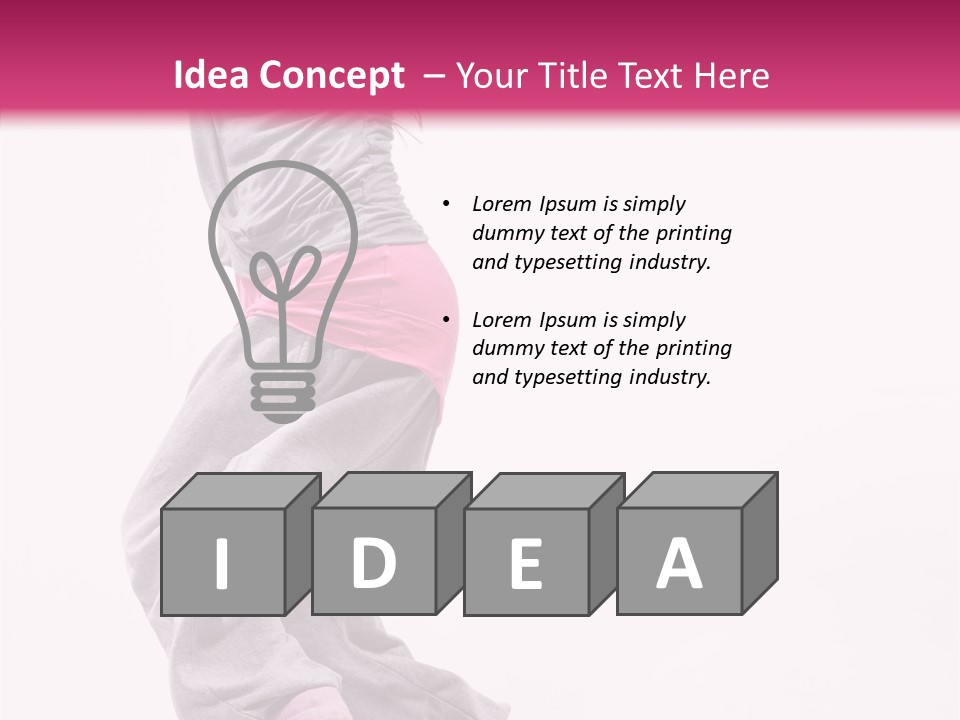 Artist Athlete Moving PowerPoint Template