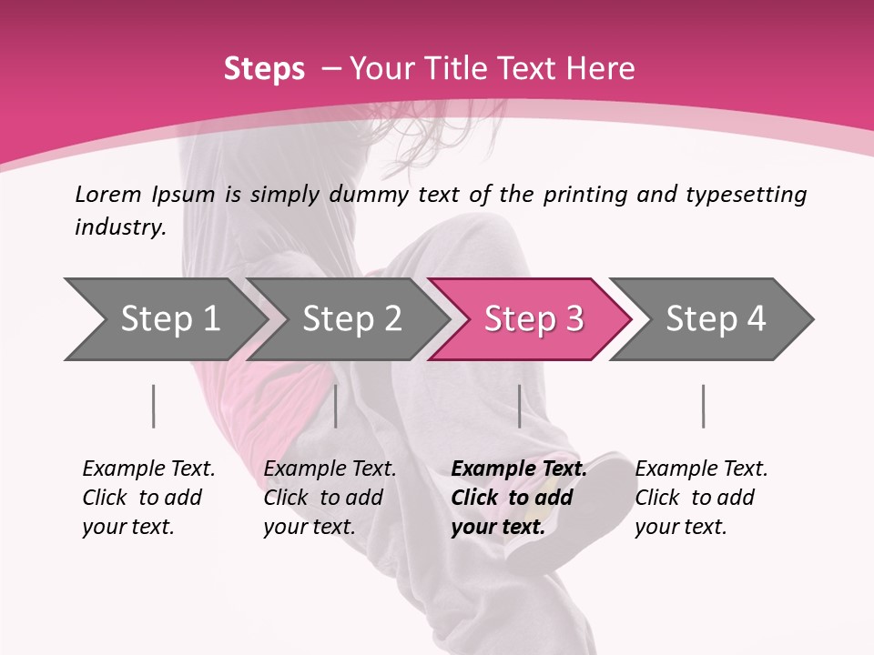 Sport Model Exercise PowerPoint Template