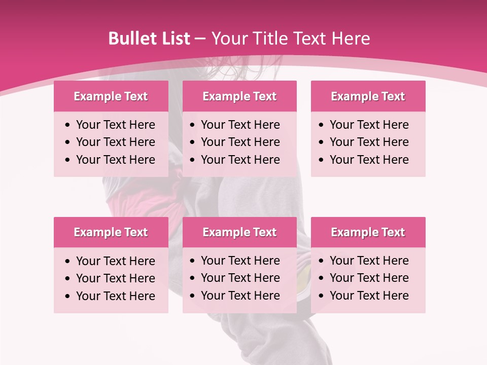 Sport Model Exercise PowerPoint Template