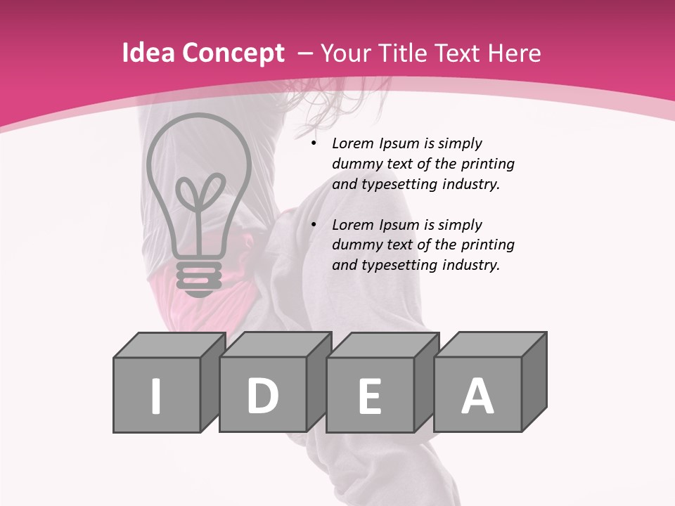 Sport Model Exercise PowerPoint Template