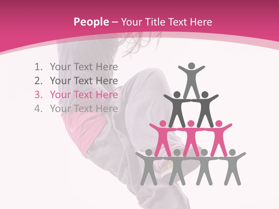 Sport Model Exercise PowerPoint Template