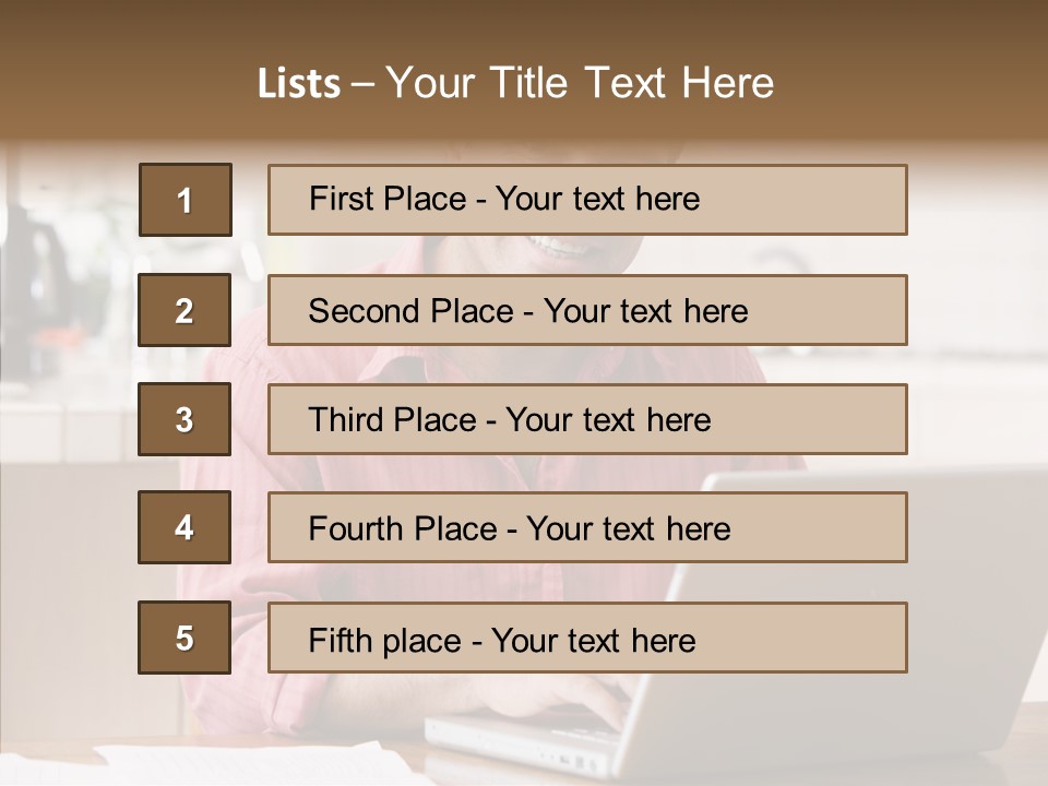 Mature S Kitchen PowerPoint Template
