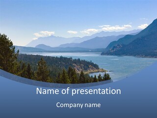 Mountain National Glacier PowerPoint Template