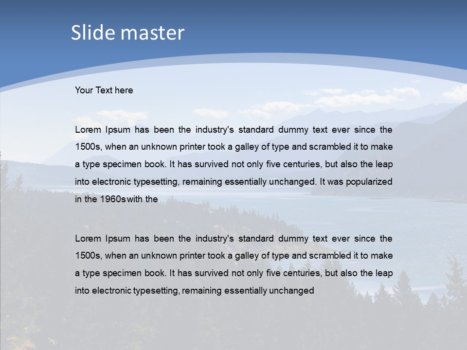 Mountain National Glacier PowerPoint Template