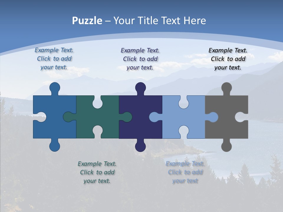 Mountain National Glacier PowerPoint Template