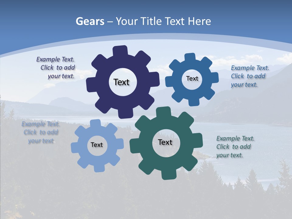 Mountain National Glacier PowerPoint Template