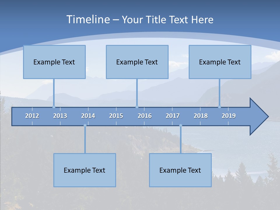 Mountain National Glacier PowerPoint Template