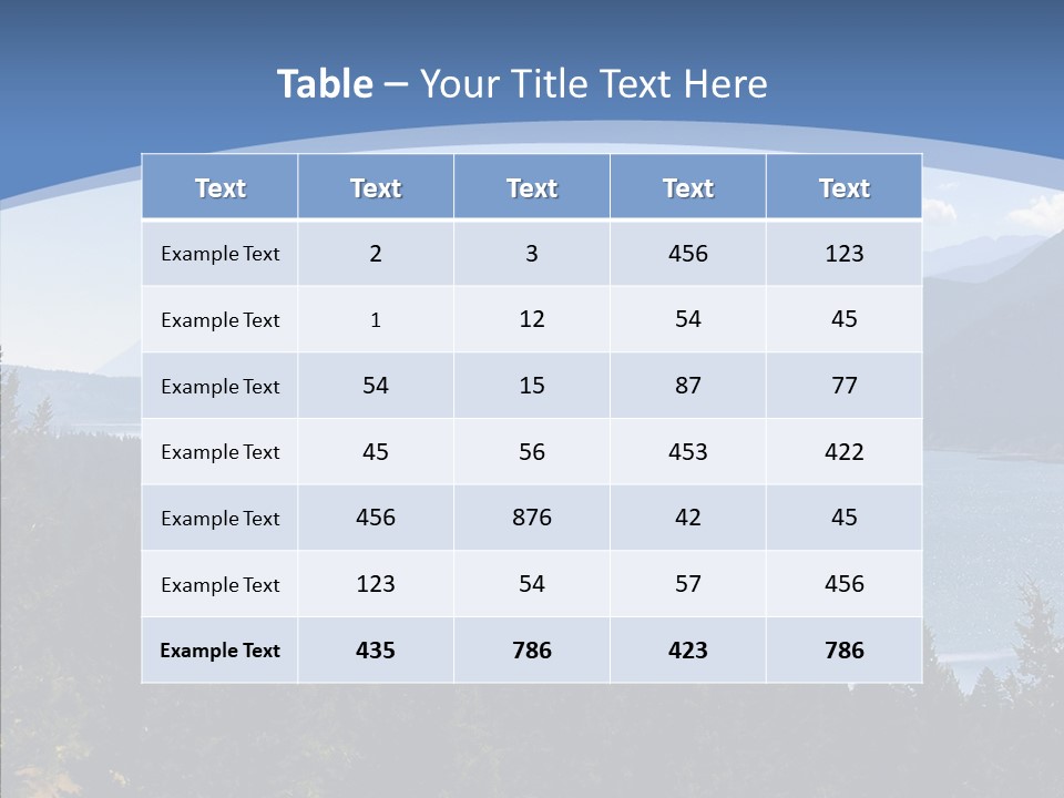 Mountain National Glacier PowerPoint Template