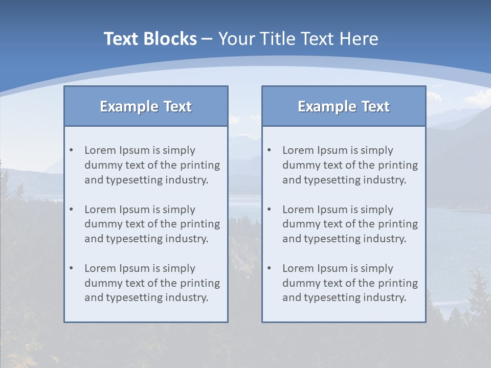 Mountain National Glacier PowerPoint Template