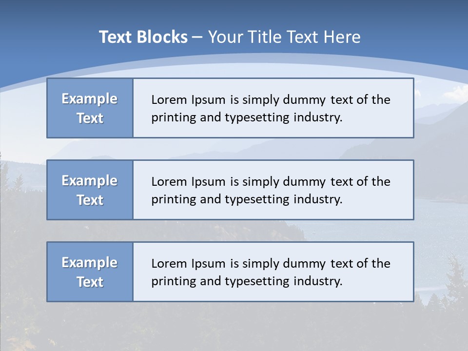 Mountain National Glacier PowerPoint Template