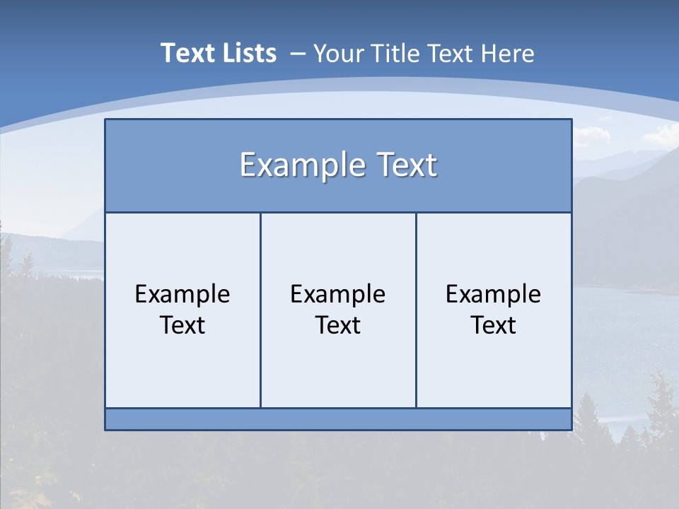 Mountain National Glacier PowerPoint Template