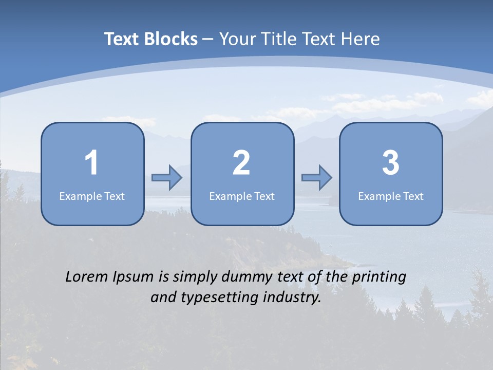 Mountain National Glacier PowerPoint Template