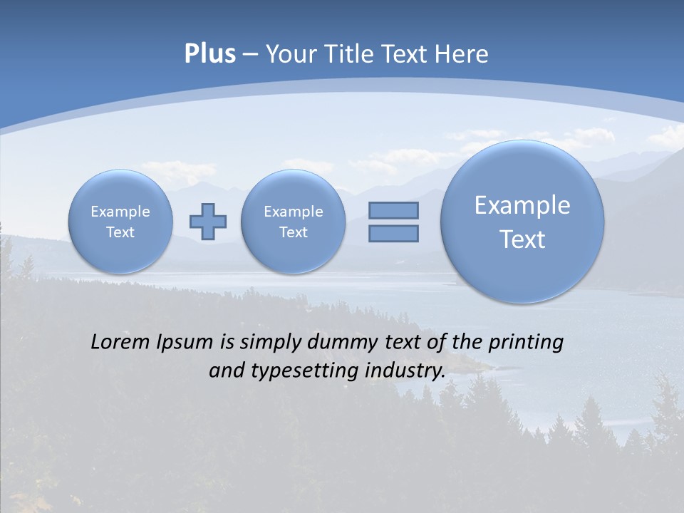 Mountain National Glacier PowerPoint Template